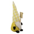 thumbnail image 4 of Northlight 10.25" Yellow Gingham Hat Springtime Gnome with Chalk Board, 4 of 5