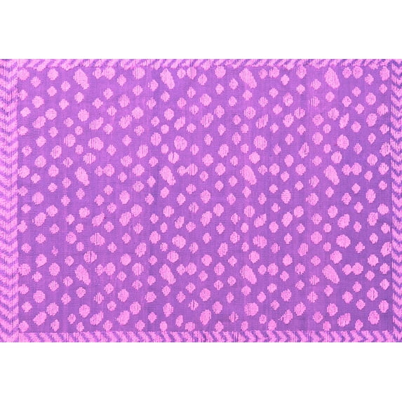 Ahgly Company Indoor Rectangle Abstract Pink Modern Area Rugs, 7' x 10'