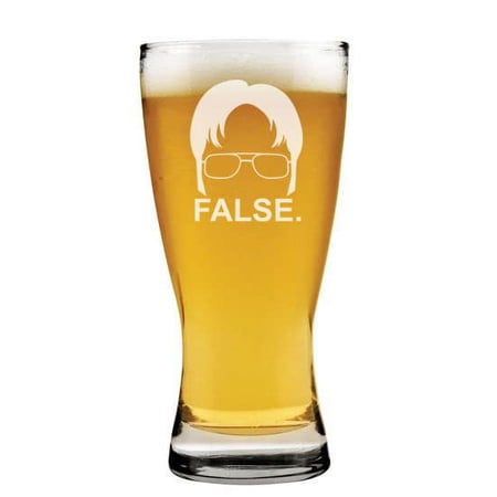 15 oz Beer Pilsner Glass False Funny