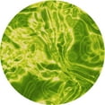 thumbnail image 1 of Ahgly Company Indoor Square Patterned Dark Lime Green Area Rugs, 3' Square, 1 of 6