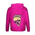 thumbnail image 6 of Aobny Pink Oversized Hoodies for Men Skull Hooded Sweatshirts Men Plus Size Fall Tops,M, 6 of 6