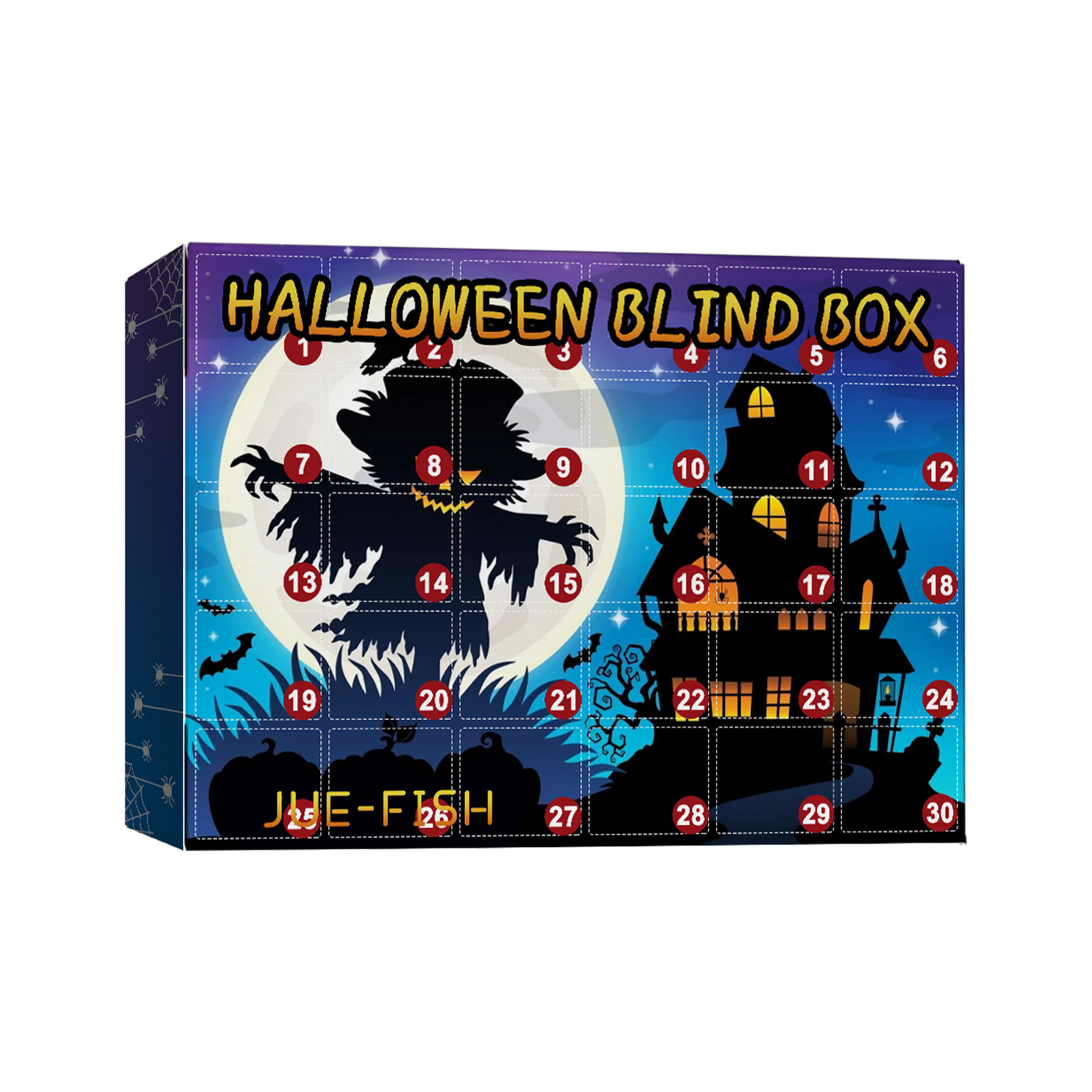 Asdomo Halloween Advent Calendar 2022, With 30 Grid Adding Atmosphere Blind Boxes,Toys For Kids