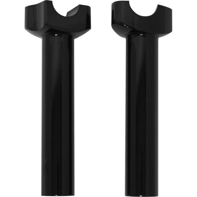 HardDrive Forged Straight Handlebar Risers, 6-1/2in. Rise - Black
