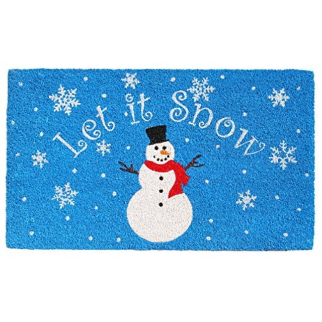calloway Mills 101911729 Paillasson "Let It Snow", 17 Pouces x 29 Pouces x 0.60 Pouces, Multicolore