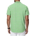 thumbnail image 7 of COSFO Casual Button Down Shirts for Men Short Sleeve Beach Plaid Summer Shirt Collared Loose Fit Vacation Men's Shirts, 7 of 7