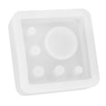 thumbnail image 1 of Molde de silicona Bling Bling para maceta de resina blanca para velas, 1 of 12