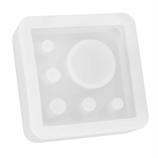 Molde de silicona Bling Bling para maceta de resina blanca para velas