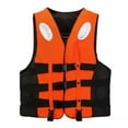 thumbnail image 2 of Adult Kayak Vest High Buoyancy Swim Vest for Men Women, Adjustable Safety Flotation Jacket for Boating Swimming Watersports - Orange(S), 2 of 7