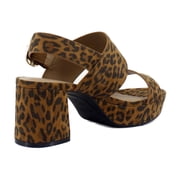 Aerosoles Camera Women's Heels Leopard Fab Suede Size 6.5 M