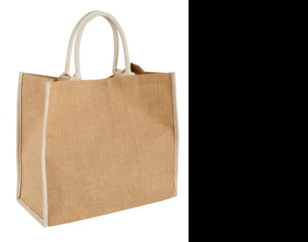 Large Jute Tote Bag 16x14