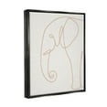 thumbnail image 3 of Elephant Doodle Outline Shape Animals & Insects Graphic Art Jet Black Framed Art Print Wall Art, 3 of 6