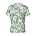thumbnail image 3 of Rocae Lilies Flowers for Men's Moisture-Wicking Crew Tee - T-Shirt for Sports, Outdoor Activities, and Casual WearMedium, 3 of 9