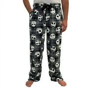Mens Nightmare Before Christmas Fleece Novelty Sleep Lounge Pajama Pants (X-Large)