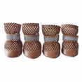 thumbnail image 3 of Dog Shoes for Small Dogs, Hot Pavement Summer Puppy Dog Boots & Paw Protectors with Soft Anti-Slip Rubber Sole, Mesh Breathable Dog Booties for Hardfloors, Walking Running(Brown,XL), 3 of 3