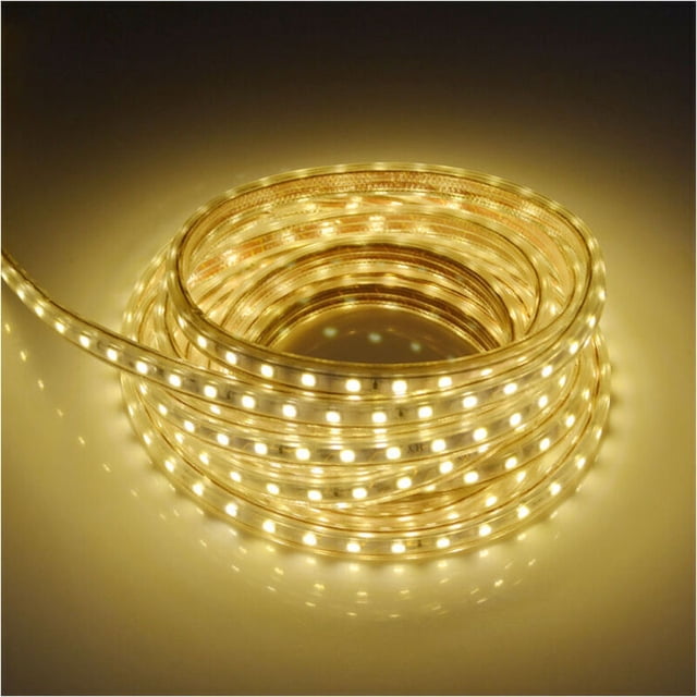 3M LED Strip Light with Switch, 5050 IP65 Waterproof, Warm White