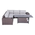 thumbnail image 3 of Living Source International Wicker / Rattan 4-Person Seating Group in Brown, 3 of 4