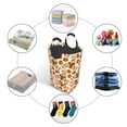 thumbnail image 5 of KLL Burger Laundry Hamper,Large Canvas Fabric Lightweight Storage Basket Toy Organizer Dirty Clothes Collapsible Waterproof, 5 of 6