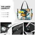 thumbnail image 3 of Easygdp Cute Sunflower Blue Duck Bolsa de Viaje de Playa de Gran Capacidad, Bolsa Tote Perfecta para la Playa, Escapadas de Fin de Semana y Viajes, 3 of 7