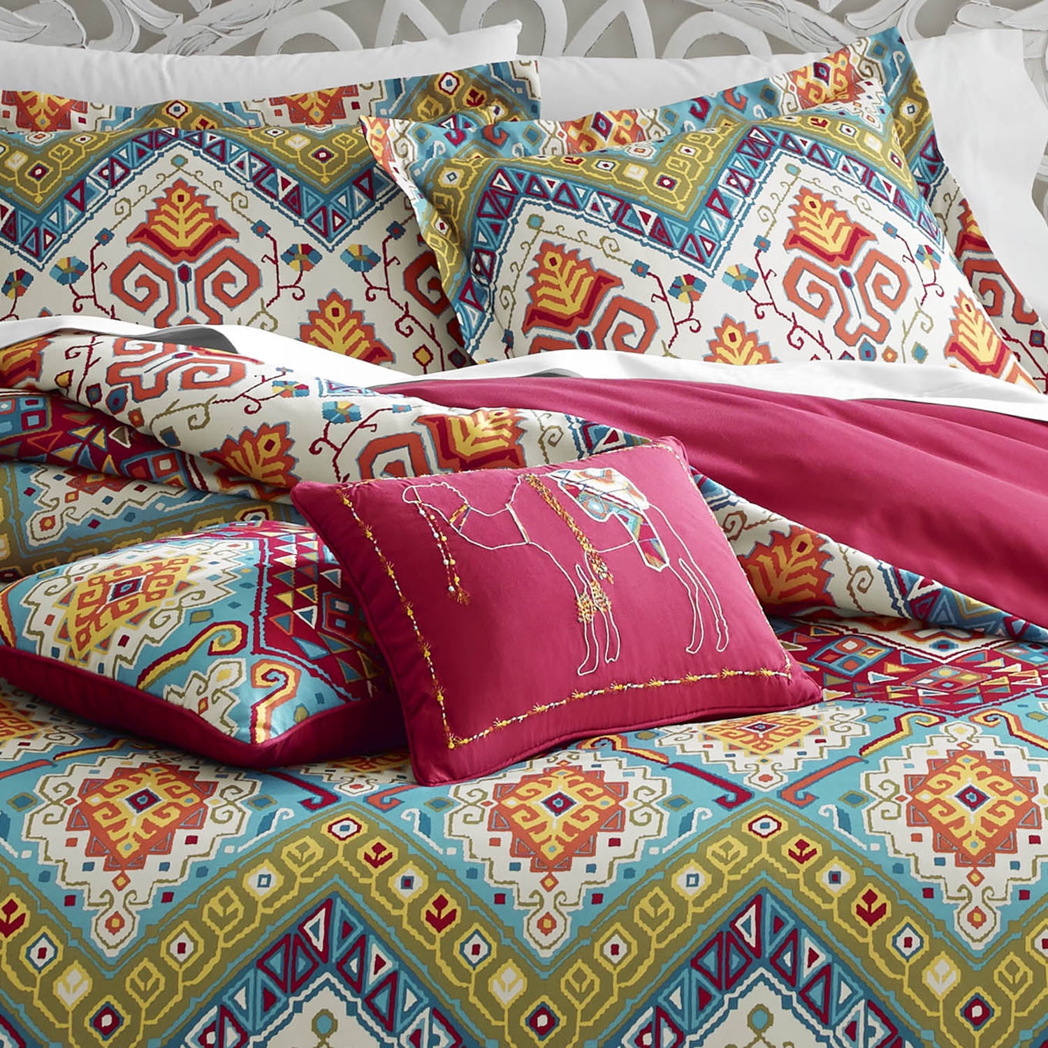 Azalea Skye Moroccan Nights Dark Red Duvet Cover Set Twin Com