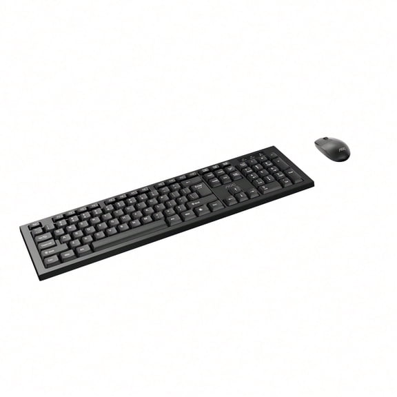 2.4G Wireless Keyboard and Mouse Combo, Full Size 104 Keys Quiet Ergonomic Office Set