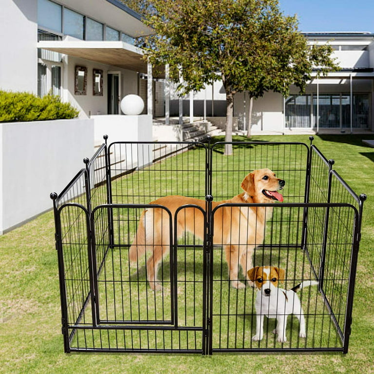 ZENSTYLE 48 inch 8 Panels Indoor Outdoor Pet Dog Playpen Large