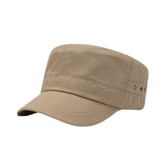 WITHMOONS Cadet Cap Military Army Hat Army Style Sports Hat YZ40167 (Beige)