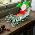 thumbnail image 5 of BNNG Christmas Sleigh Candy Bowl, Small Plastic Sleigh Ornament for Desktop, Fireplace Decoration, Holiday Tabletop Sled Figurine, Christmas Party Supplies, 5 of 9