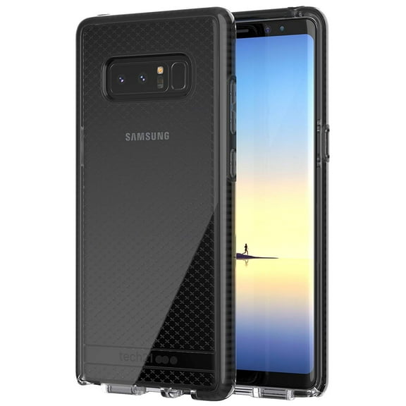 Tech21 Black Smoke EVO Check Anti-Shock Case TPU Cover for Samsung Galaxy Note 8 (SM-N950)