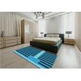 thumbnail image 5 of Ahgly Company Machine Washable Indoor Rectangle Transitional Deep-Sea Blue Area Rugs, 2' x 3', 5 of 7
