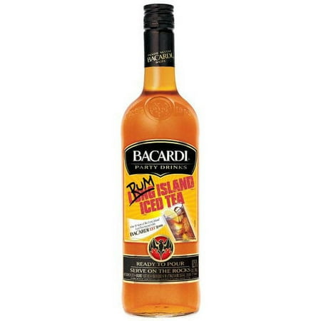 Bacardi Party Drinks Rum Island Iced Tea Cocktail, 750 mL.