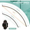 thumbnail image 5 of Curved Shower Curtain Rod, Adjustable 40-72 inches Extra Wide Curved Shower Rods for Bathroom, Rust proof Shower Rod, Stainless Steel Curved Curtain Rod for Shower, Bathtub, Bronze, 5 of 14