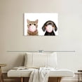 thumbnail image 2 of Elephant Stock Two Bubble Gum Pets Wall Art - Horizontal Canvas Wall Art - Hallway Wall Decor - Humor Canvas - White And Beige Decor - 30" x 20", 2 of 8