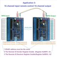 thumbnail image 4 of 4X DC 12V 24V 16 Entradas 16 Salidas RS485 Interruptor de Control Remoto PLC IO Placa de Expansión Modbus RTU Módulo, Solo Placa, 4 of 5
