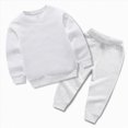 thumbnail image 6 of TOWED22 2pcs Toddler Infant Baby Girl Boy Fall Winter Clothes Long Sleeve Graphic Sweatshirt Tops Casual Pants Set Outfits Clothing(White,7-8 Y), 6 of 6
