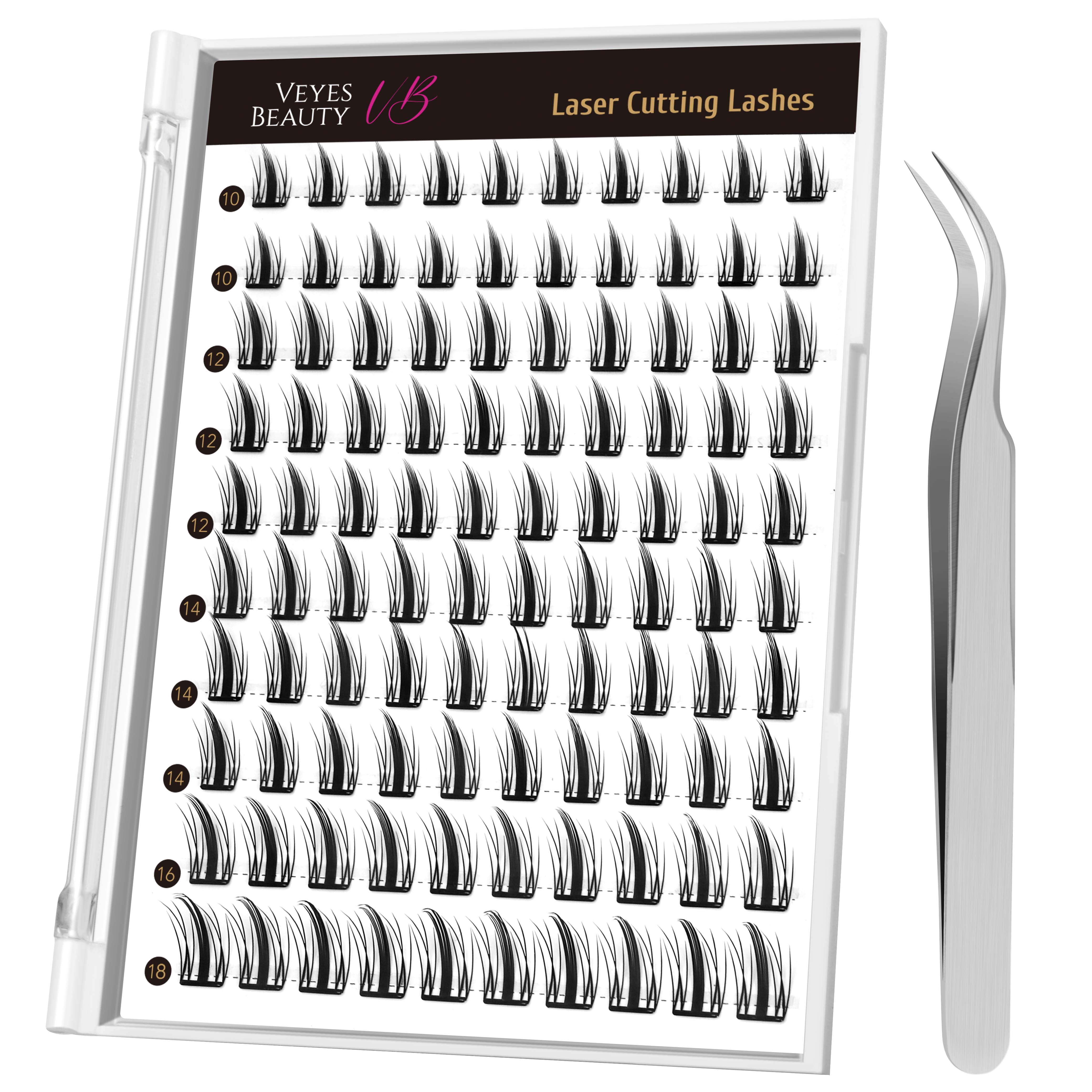 VEVESBEAUTY Lash Cluster Self Sdhesive Sunray Lash 100 Fans 10-18mm