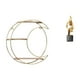 thumbnail image 1 of Estante de almacenamiento de pared,Estantería colgante de pared de metal de 3 niveles para decoración de dormitorio,Estante de pared flotante de 3 capas que ahorra espacio,Estatua de arte, 1 of 8