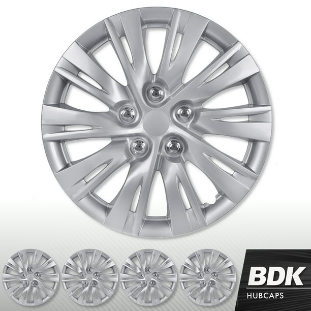 BDK (4 Pack) of Premium 16" inch Hubcap Wheel Cover Replacements for