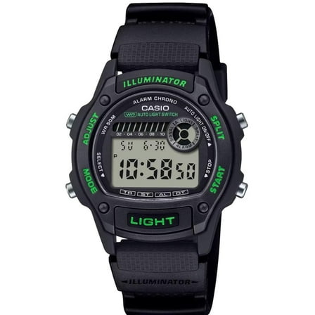 Casio Black Classic Sport Watch with Resin Strap W220H-1A3V