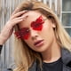 thumbnail image 1 of de corazón para hombres y mujeres, sin montura, UV400 para Summer Beach Rojo Baoblaze Gafas sin montura, 1 of 7