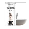 thumbnail image 2 of ABPHQTO Cortina de ducha de tela impermeable para baño Bad Dog 150x180 cm, 2 of 2