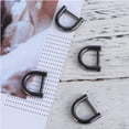 thumbnail image 2 of D Rings with Closing Screw Shackle Key Holder for Bag Use Black Zinc Alloy 10PCS, 2 of 6