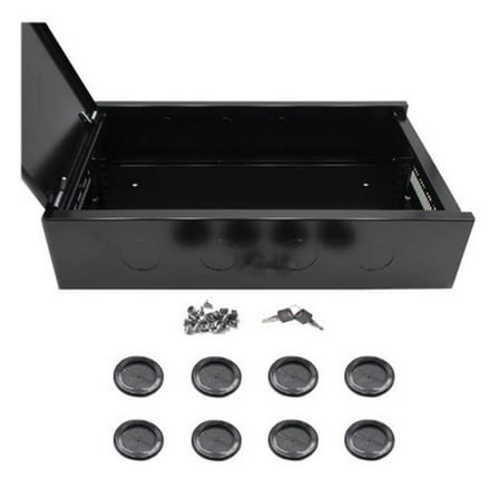 Electriduct ELE-QWM-ED-2U-N 2U Wall Mount Cabinet, Black