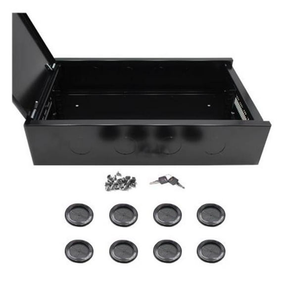 Electriduct ELE-QWM-ED-2U-N 2U Wall Mount Cabinet, Black