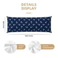 thumbnail image 3 of Naloa Nautical Themed Simple Anchors Body Pillow Cover, Pillowcases with Hidden Zipper Breathable Long Pillow Case (Pillows are not included,20x54 inch), 3 of 7