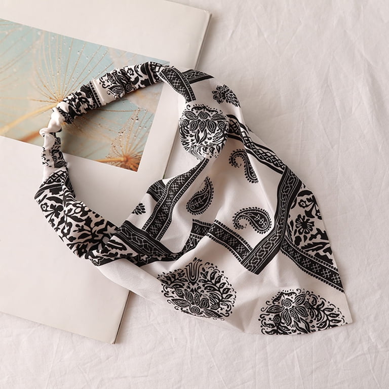 Jerchief Aihuaihua Floral Print Triangle Hair Kerchief for Women Soft Bandana ...