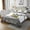 White and Grey, variant on YST Kids Panda Quilt Set Queen Size, Kawaii Animal Theme Toddler Coverlet Set For Kids Boys Teens Room Decor, Rustic Farmhouse Flower Leaves Bedding Set With 2 Pillowcases