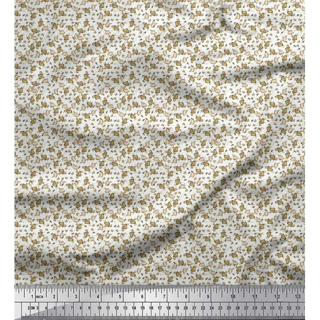 Soimoi Rayon Fabric Floral Shirting Decor Fabric Printed Yard 42 Inch Wide