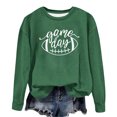 thumbnail image 4 of Wancir Womens Football Printed Casual Long Sleeve Round-Neck Blouses Hoodies Sweatshirts, 4 of 4
