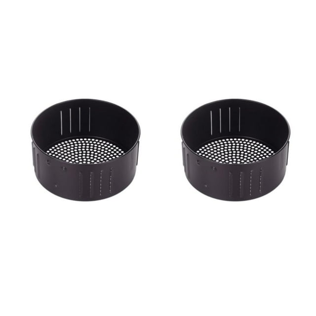 Inteprter Cesta de repuesto para freidora de aire: resistente al desgaste y duradera, fácil de limpiar, conveniente para reemplazar 3.5L 2piezas