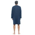 thumbnail image 2 of Ashford & Brooks Mens Flannel Plaid Long Sleep Shirt Henley Nightshirt, 2 of 6